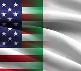 USA Italy Flag