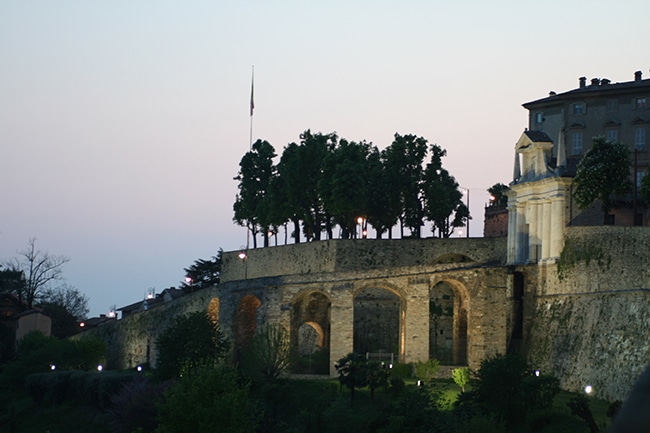 Bastions and the entry of Saint Jacob Gate - sunset, April 2010 - ICAP