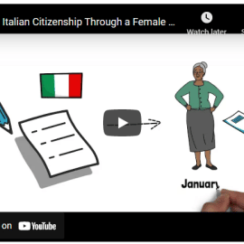 obtaining italian citizenship through female ancestors