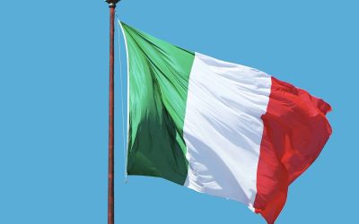 Italian Flag Waving